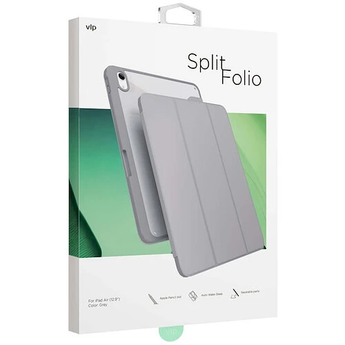 Чехол защитный "vlp" Split Folio для iPad Air M2 (13''), серый
