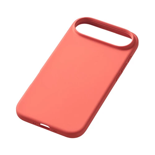 Чехол защитный uBear Touch Mag Case для iPhone Air, MagSafe совместимый, силикон, софт-тач, коралловый