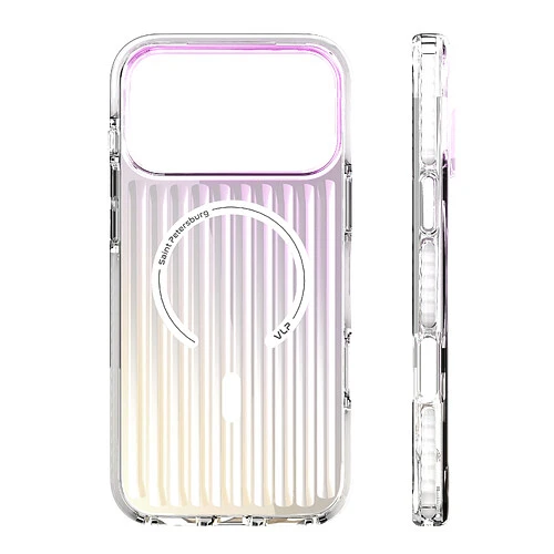 Чехол защитный VLP Pulse Case с MagSafe для iPhone 17 Pro Max, перламутровый