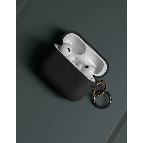 Чехол силиконовый VLP Charm Case для AirPods Pro 3, черный