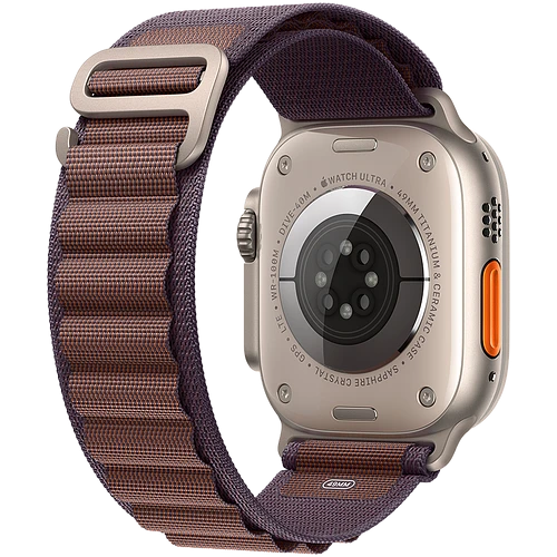 Apple Watch Ultra 2 2024 GPS + Cellular 49mm Natural Titanium Case with Indigo Alpine Loop - S