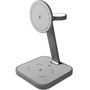 Беспроводное зарядное устройство VLP Unity Power 3 in 1 для Apple, серый космос