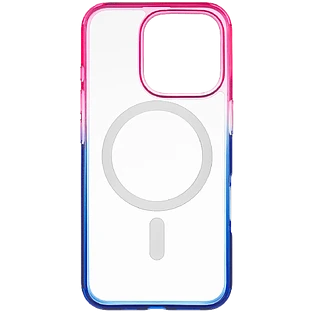 Чехол защитный uBear Fusion Mag Case iPhone 16 Pro, сине-розовый