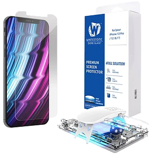 Стекло защитное Whitestone Dome glass (аксессуары без лампы) для iPhone 12/12 Pro