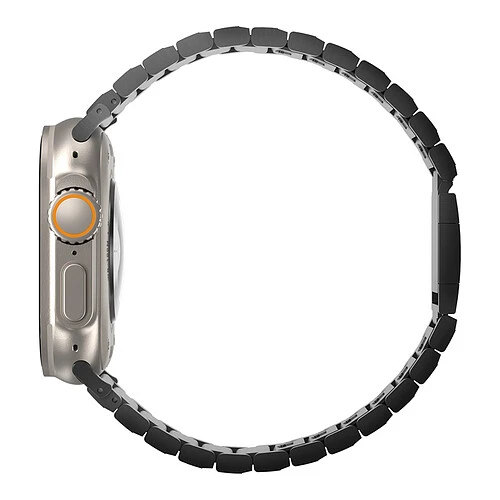 Uniq для Apple Watch 49/45/44/42 mm ремешок Strova MAG Strap Link Steel Silver