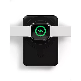 Аккумулятор внешний VLP Dual Magsafe PowerBank 5000 mAh, 3A, USB-C, черный