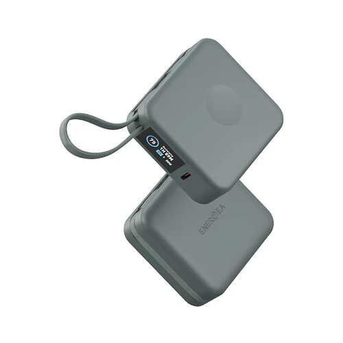 Аккумулятор внешний Energea MagPac MINI Plus, 10000 mAh Magnetic wireless 15W + С 20W +2 C cables and Display Sage