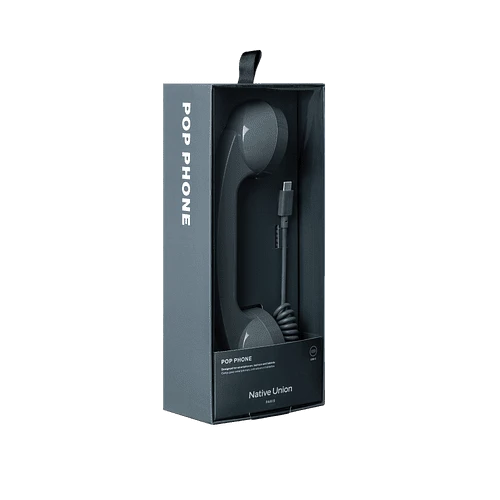 NATIVE UNION POP PHONE, телефонная трубка USB-C, цвет: темно-зелёный