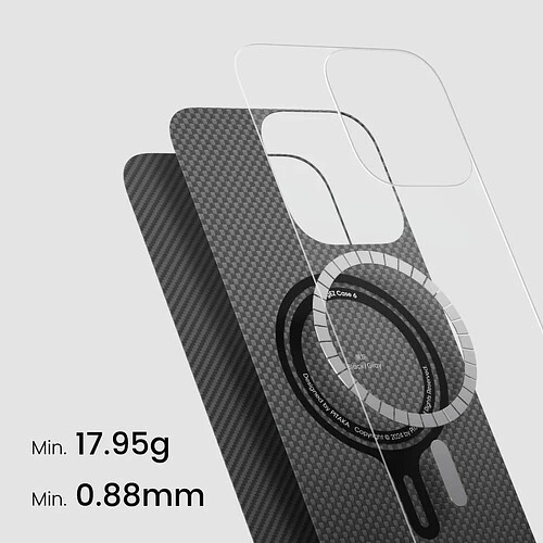 Чехол защитный KI1601A Black/Grey Ultra-Slim Case for iPhone 16