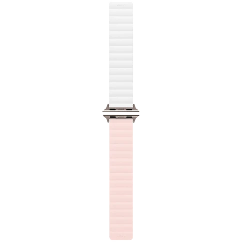 Ремешок uBear Mode для Apple Watch S/M (38, 40, 41 мм), силиконовый, розовый/бежевый 