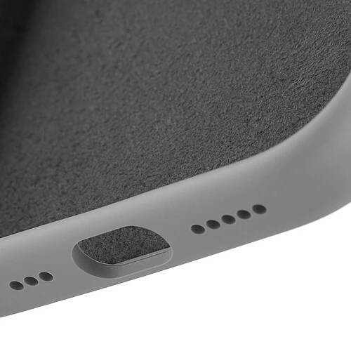 Чехол защитный uBear Touch Mag Case для iPhone 17, MagSafe совместимый, силикон, софт-тач, светло-серый