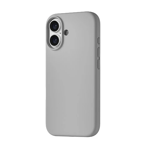 Чехол защитный uBear Touch Mag Case для iPhone 17, MagSafe совместимый, силикон, софт-тач, светло-серый