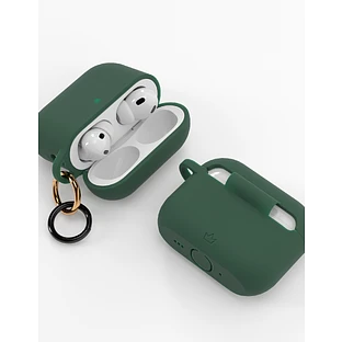 Чехол силиконовый VLP Charm Case для AirPods Pro 3, темно-зеленый