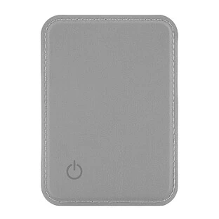 Магнитный кардхолдер uBear Split Find My, эко-кожа, серый