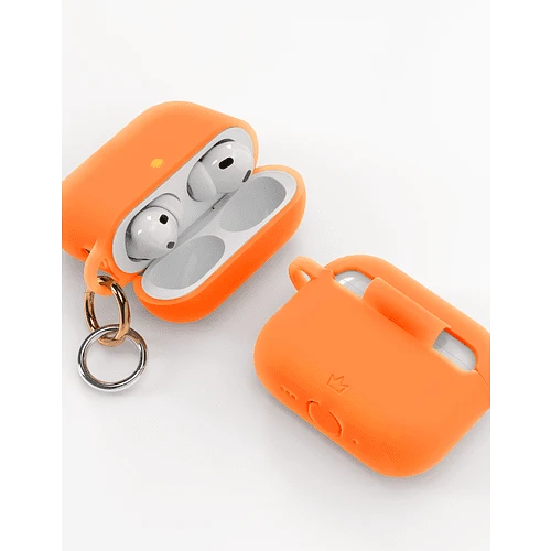 Чехол силиконовый VLP Charm Case для AirPods Pro 3, оранжевый