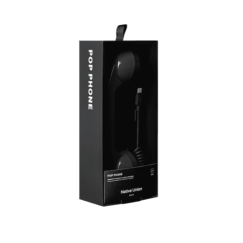 NATIVE UNION POP PHONE, телефонная трубка USB-C, цвет: чёрный