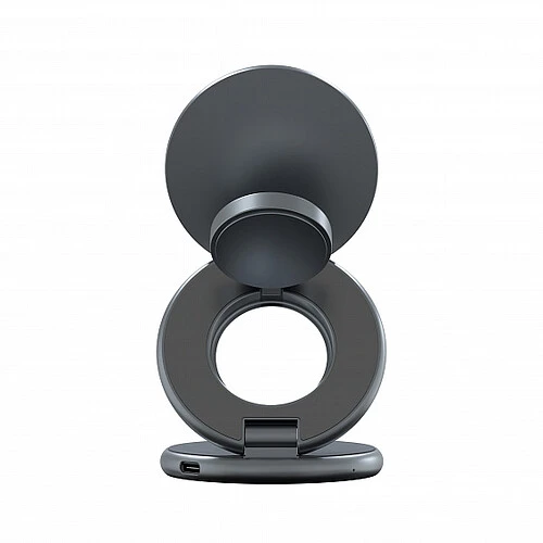 Беспроводное зарядное устройство 3 в 1 Magssory Signature Disc Pro для Apple, с поддержкой Qi2, Midnight