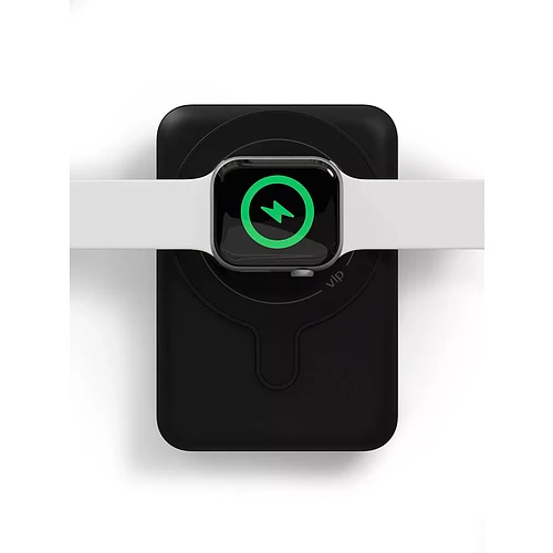 Аккумулятор внешний VLP Dual Magsafe PowerBank 5000 mAh, 3A, USB-C, черный