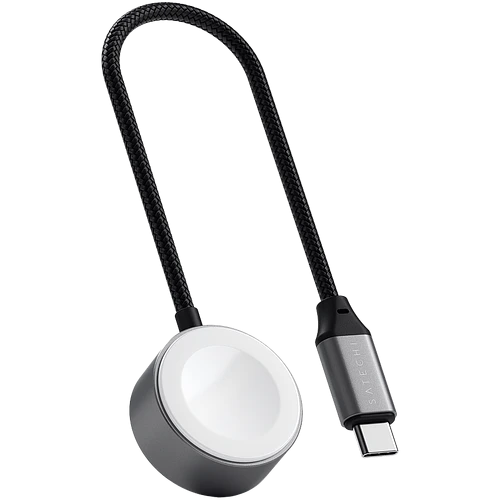 Кабель зарядный SATECHI USB-C Magnetic Fast-Charging Cable для Apple Watch. Цвет: серый космос