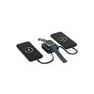 Аккумулятор внешний Energea MagPac MINI Plus, 10000 mAh Magnetic wireless 15W + С 20W +2 C cables and Display Blue