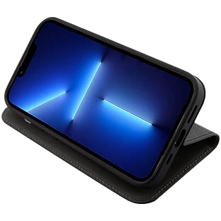 Lagerfeld для iPhone 13 Pro чехол PU Saffiano NFT Karl & Choupette Booktype Black