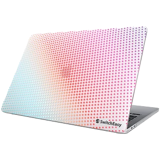 Защитная накладка SwitchEasy Case Dots for 2021 MacBook Pro 14''. Дизайн: Aurora.