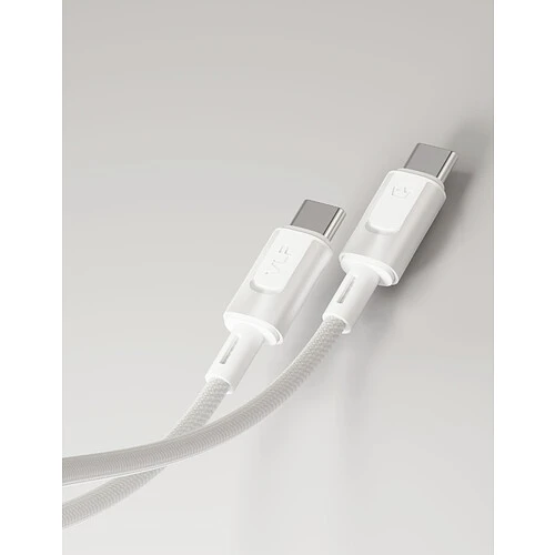 Кабель VLP Force Line 100W USB-C + USB-C, 1.2м, белый
