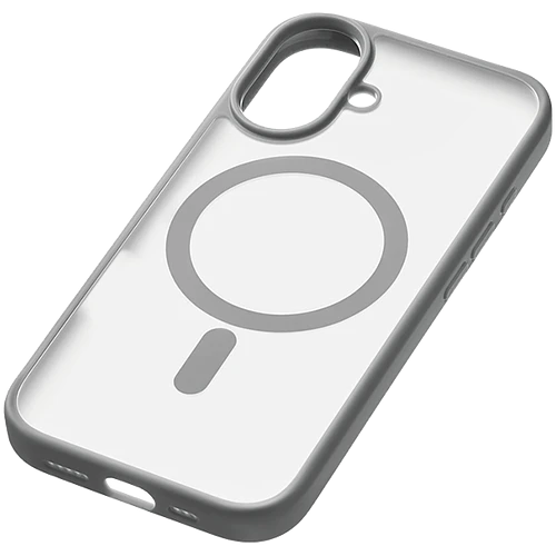 Чехол защитный uBear Cloud Mag Case iPhone 16, силк-тач, серый
