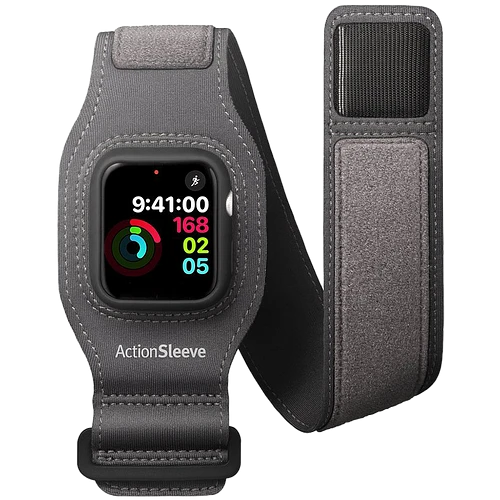 Cпортивный чехол на руку Twelve South Action Sleeve для Apple Watch 44mm. Цвет: серый
