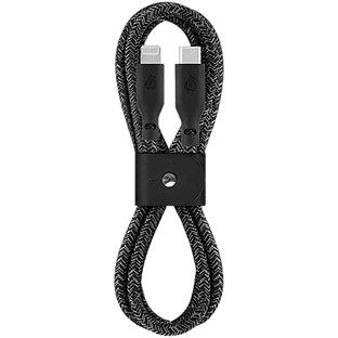 Зарядный кабель uBear Trend, USB-C | Lightning, 60Вт, 1,2м, Черный с сертификацией MFI