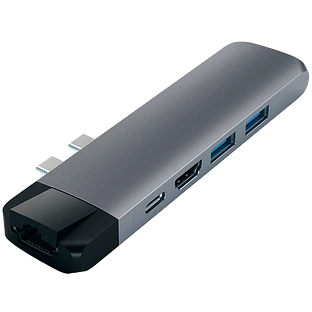 Хаб-адаптер Satechi Type-C Pro Hub Adapter with Ethernet, Space Gray