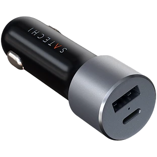 Автомобильное зарядное устройство Satechi 72W Type-C PD Car Charger Adapter, Space Gray