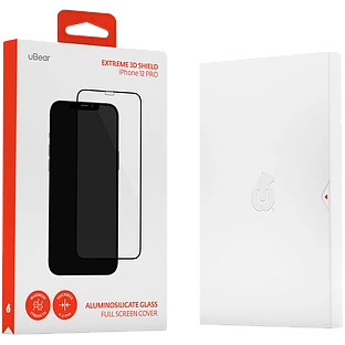 Стекло защитное uBear Extreme 3D Shield для iPhone 12 Mini, алюмосиликатное