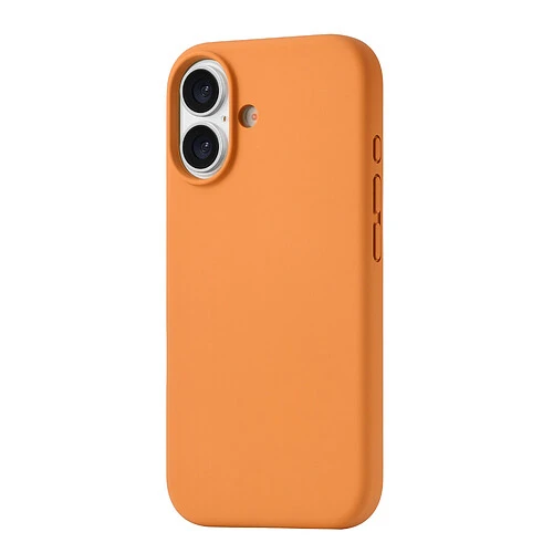 Чехол защитный uBear Touch Mag Case для iPhone 17, MagSafe совместимый, силикон, софт-тач, оранжевый