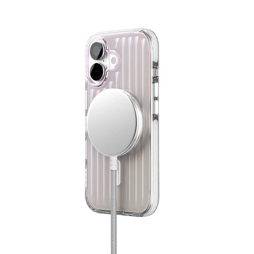 Чехол защитный VLP Pulse Case с MagSafe для iPhone 17, перламутровый