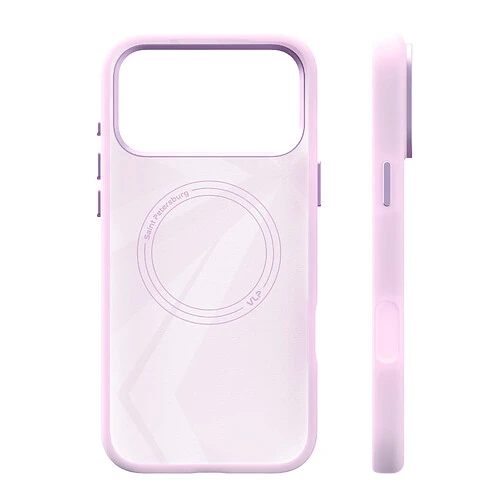 Чехол защитный VLP Aster Pro Case с MagSafe для iPhone 17 Pro Max, розовый