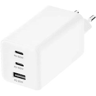 Сетевое зарядное устройство uBear Bridge, USB-C/USB A, 100 Вт, GaN + Super Fast Charging