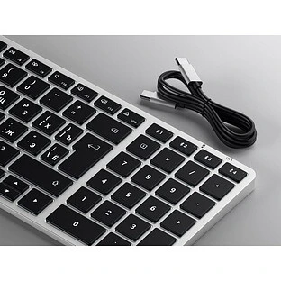 Клавиатура беспроводная Satechi Slim X2 Bluetooth Keyboard - русская раскладка. Цвет: серебристый