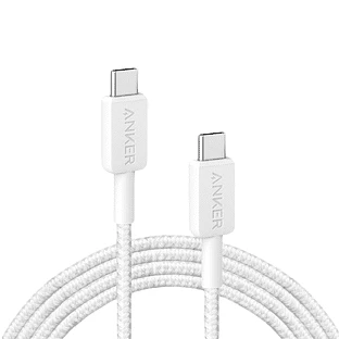 Кабель ANKER Power Line 322 USB-C -> USB-C 0 9m A81F5 White/белый