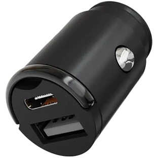 Автомобильное зарядное устройство "vlp" С-Power 38W USB-C+USB-A, PD, QC, черный