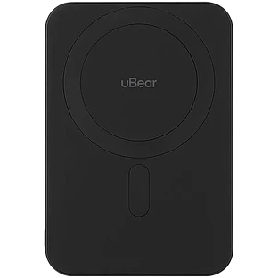 Внешний аккумулятор uBear Slide Power bank 5000mAh, PD20W, Qi2, черный