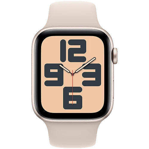 Apple Watch SE 2 (2024) GPS 44mm Starlight Aluminum Case with Starlight Sport Band - M/L