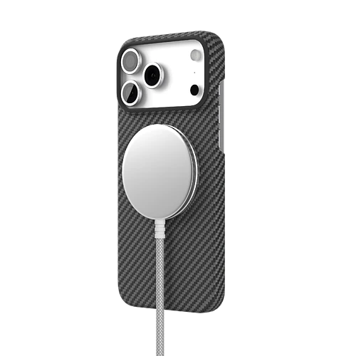 Чехол защитный VLP Kevlar Case с MagSafe для iPhone 17 Pro Max, черный
