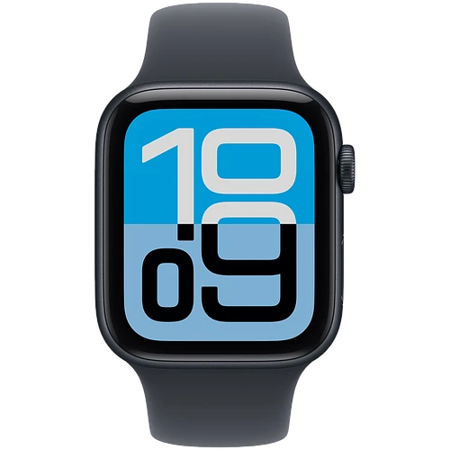 Apple Watch SE 3, GPS, 44mm, Midnight Aluminium Case with Midnight Sport Band - M/L