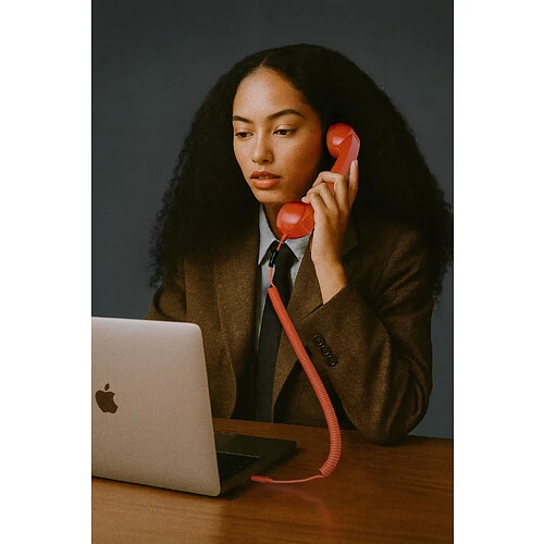 NATIVE UNION POP PHONE, телефонная трубка USB-C, цвет: ярко-красный