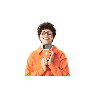 Магнитный кардхолдер uBear Split, эко-кожа, оранжевый