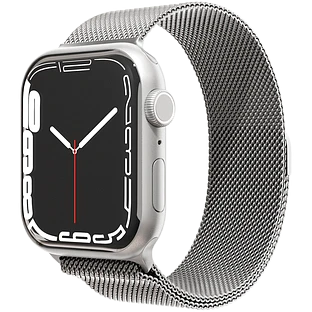 Ремешок из нержавеющей стали VLP для Apple Watch 42/44/45, cеребристый