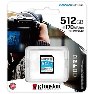 Карта памяти KINGSTON 512GB Canvas Go! Plus SD