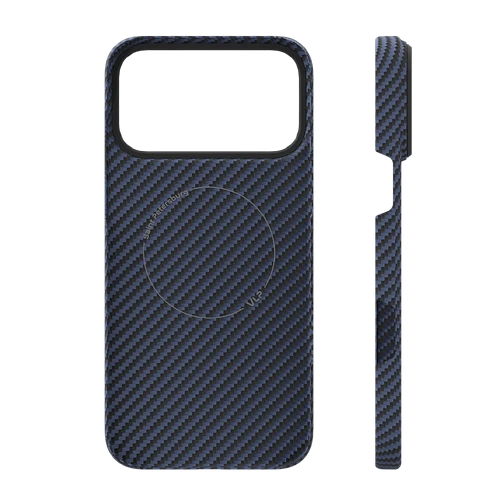 Чехол защитный VLP Kevlar Case с MagSafe для iPhone 17 Pro Max, синий