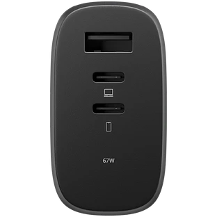 FAST-PD67-BLK-2CA NATIVE UNION FAST GAN CHARGER PD 67W, сетевое зарядное устройство (2xUSB-C+1хUSB-A